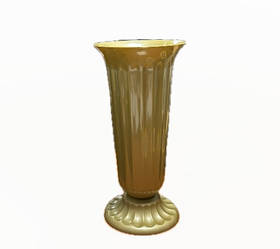 Велика пластикова ваза для квітів №2 ЗОЛОТО