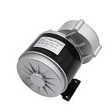 Електричний колекторний двигун з редуктором MY1016Z, електродвигун 24V 350W з ніжками, довгий вал, фото 4