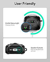 Чохол для навушників ESR Cyber FlickLock Halolock з MagSafe для AirPods 4 (2024) в чорному кольорі, фото 3