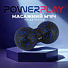 Масажний м'яч подвійний PowerPlay PP-4352 Epp foam peanut ball (d8*16cm.) Чорно/Синій, фото 7