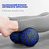 Масажний м'яч подвійний PowerPlay PP-4352 Epp foam peanut ball (d8*16cm.) Чорно/Синій, фото 9