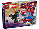 LEGO Конструктор Marvel Автомобіль для перегонів Людини-Павука й Зелений Гоблін з отрутою Венома, фото 2