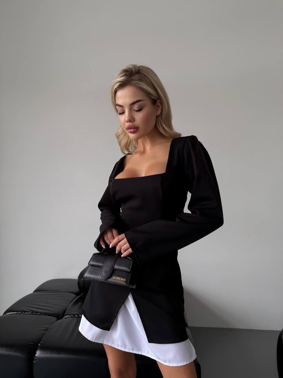 Класична чорно-біла сукня