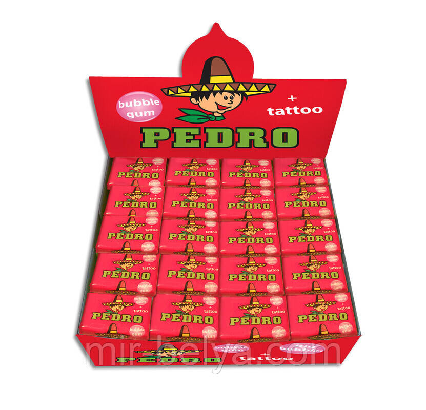 Жувальна гумка Педро pedro жвачка смак 90 років .....