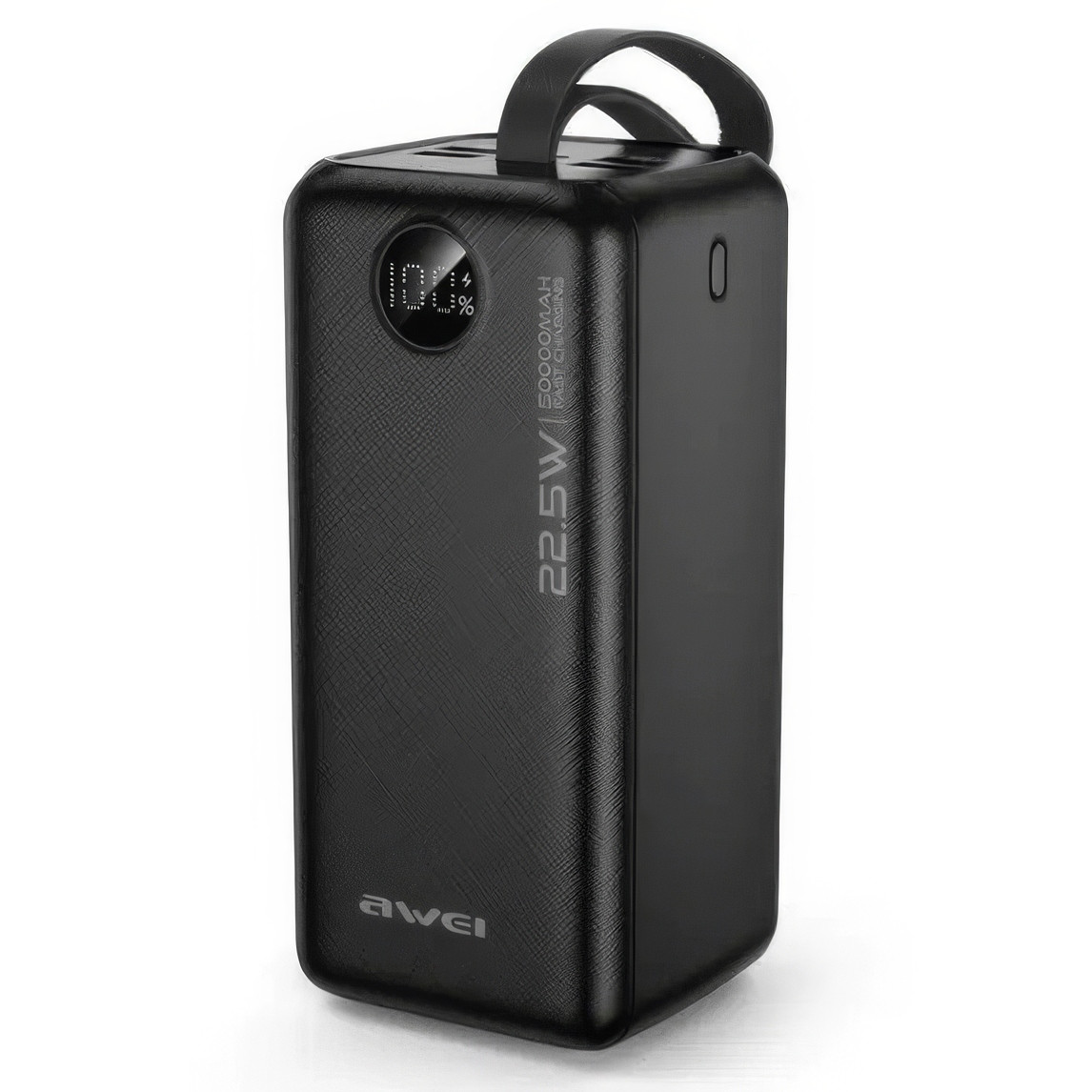 Повербанк AWEI Power Bank P114k, 50000 mAh Чорний, потужний повербанк для роутера, модему, powerbank type c