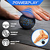 Масажний м'яч PowerPlay PP-4351 Epp Massage Ball (d10) Чорно/Синій, фото 6