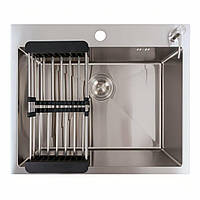 Кухонна мийка Platinum Handmade 6050 нержавіюча 3,0/0,8