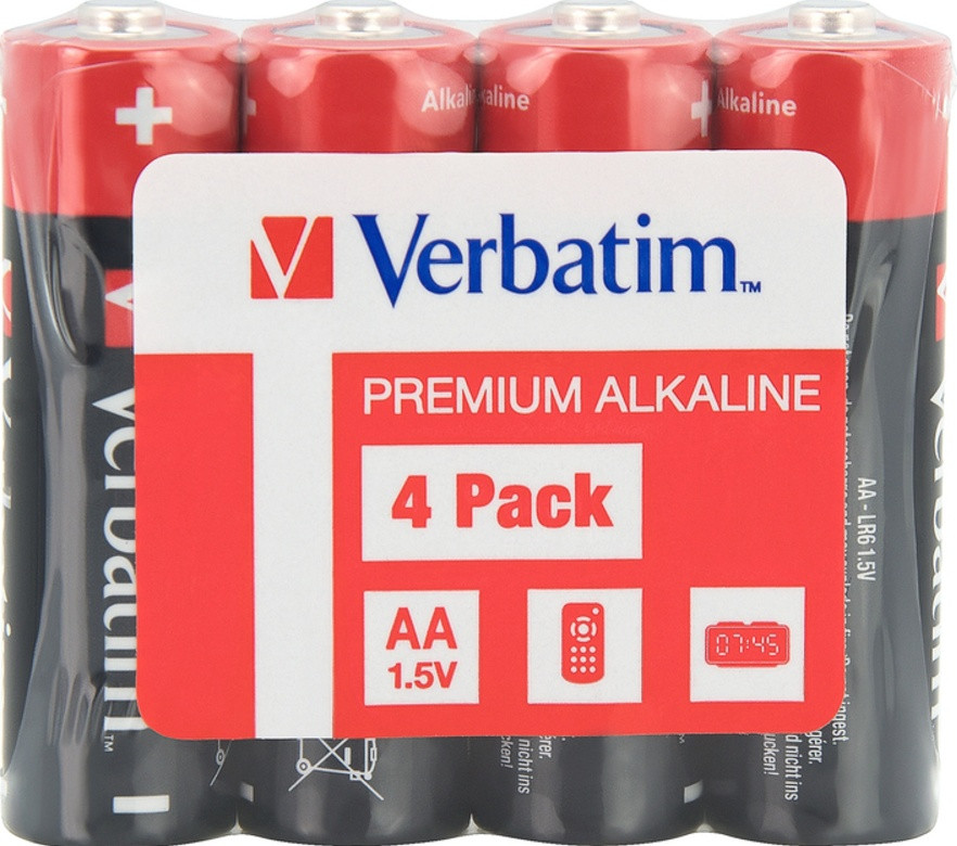 Батарейка LR6 AA Verbatim Premium Alkaline 49501