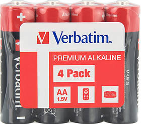 Батарейка LR6 AA Verbatim Premium Alkaline 49501