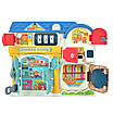 Розвиваюча іграшка бізіборд Ігровий будиночок з сейфом замками Монтессорі вивчення кольорів форм підсвічування звуки, фото 2