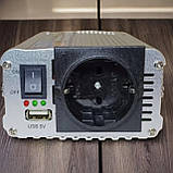 Інвертор Technomax TM-9201 600w перетворювач напруги з апроксимованою синусоїдою 12V-220V/50Гц, фото 11