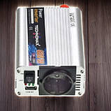 Інвертор Technomax TM-9201 600w перетворювач напруги з апроксимованою синусоїдою 12V-220V/50Гц, фото 5