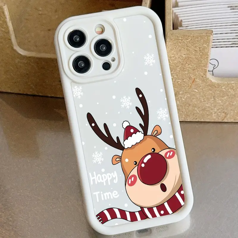 Новорічний чохол для iPhone 11 White deer