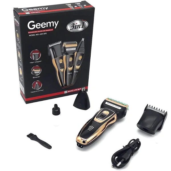 Універсальний тример 3 в 1 для бороди, носа, вух і тіла Geemy GM 595