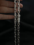 Срібний ланцюжок Якір Комбінований, фото 5