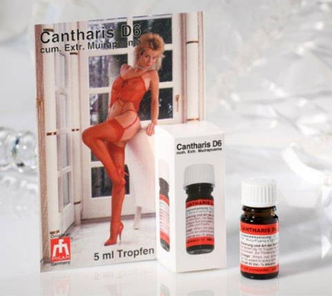 Збуджувальні краплі для двох Cantharis D6 with card, 5 мл, фото 2