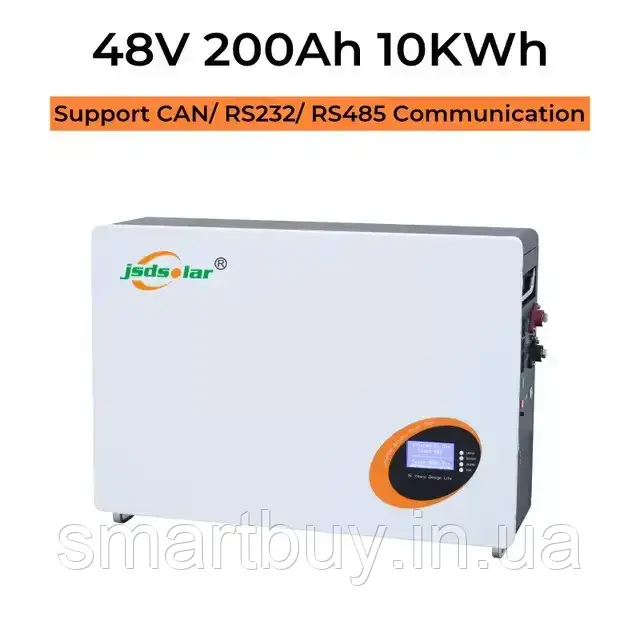 Зовнішня батарея для ДБЖ/інвертора JSDsolar LiFePO4 51.2V 200Ah (BG48200)