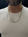 Срібний ланцюжок Якір Комбінований, фото 7
