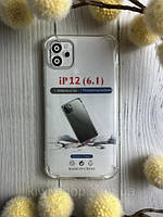 Силіконовий чохол для iPhone 12 з бортиками-вушками, ударостійкий чохол на айфон 12