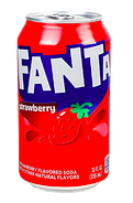 Напій  Fanta Strawberry газований, з/б,  355 мл, фото 2