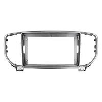 Перехідна рамка 9" Lesko для KIA Sportage (QL) 2015-2018г./KX5 2016-2018г. Silver (TK 0033) Silver