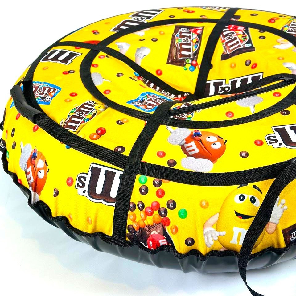 Тюбінг для катання 100 см M&M's NEW!!!! (Оксфорд, ПВХ) санки ватрушка оптом