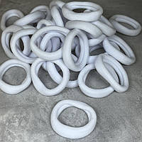 Набір гумок для волосся, Калуш 4 см, колір-білий, 50 шт, Білий