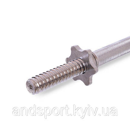 Гриф гантельний хромований SHUANG CAI SPORTS TA-8050 довжина 35см діаметр 25мм вага 1,3кг Код TA-8050, фото 2