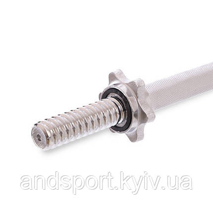 Гриф гантельний хромований SHUANG CAI SPORTS TA-8051 довжина 33см діаметр 25мм вага 1,3кг Код TA-8051, фото 2