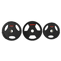 Диски для штанги обгумовані LIFE FITNESS SC-80154B-25 51мм 25кг чорний Код SC-80154B-25, фото 5