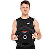 Диски для штанги обгумовані LIFE FITNESS SC-80154B-15 51мм 15кг чорний Код SC-80154B-15, фото 10