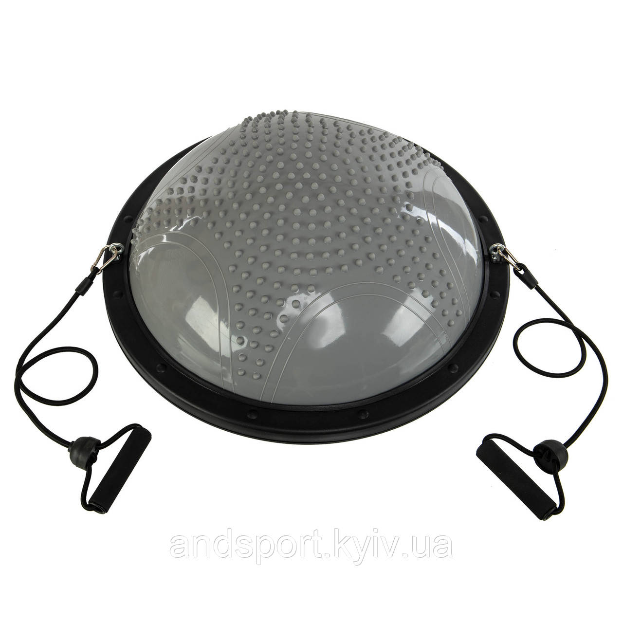 Півсфера для фітнесу з еспандерами BOSU SPOINT FI-1925 сірий Код FI-1925