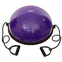 Півсфера для фітнесу з еспандерами BOSU Zelart BS-1524 кольори в асортименті Код BS-1524, фото 4