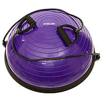 Півсфера для фітнесу з еспандерами BOSU Zelart BS-1524 кольори в асортименті Код BS-1524, фото 5