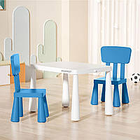 Дитячий столик та два стільці Poppet Маммут White Blue