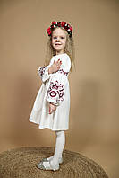 Сукня вишиванка для дівчинки святкова біла