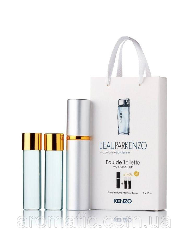 Парфуми жіночі Kenzo L'Eau Par Kenzo Pour Femme в подарунковій упаковці 3х15 мл