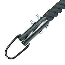 Канат спортивний для лазіння з кріпленням SP-Planeta R-6224-5 5м чорний Код R-6224-5, фото 3