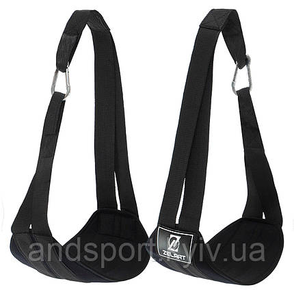 Петлі підвісні для преса (петлі Береша) Zelart FI-0453 чорний, фото 1