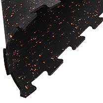 Килимок під тренажер Zelart FI-5348-1 0,60мx0,60мx6мм чорний Код FI-5348-1, фото 3