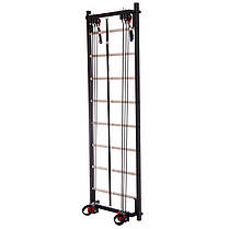 Шведська стінка-стійка з набором експандерів Крос-тренер SP-Planeta L-6775 сталь чорний-сірий Код L-6775, фото 3