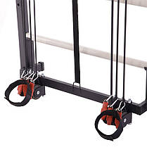 Шведська стінка-стійка з набором експандерів Крос-тренер SP-Planeta L-6775 сталь чорний-сірий Код L-6775, фото 4