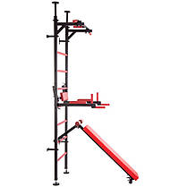Шведська стінка-стійка з підставкою під штангу Торнадо SP-Planeta L-6782 сталь чорний Код L-6782, фото 2