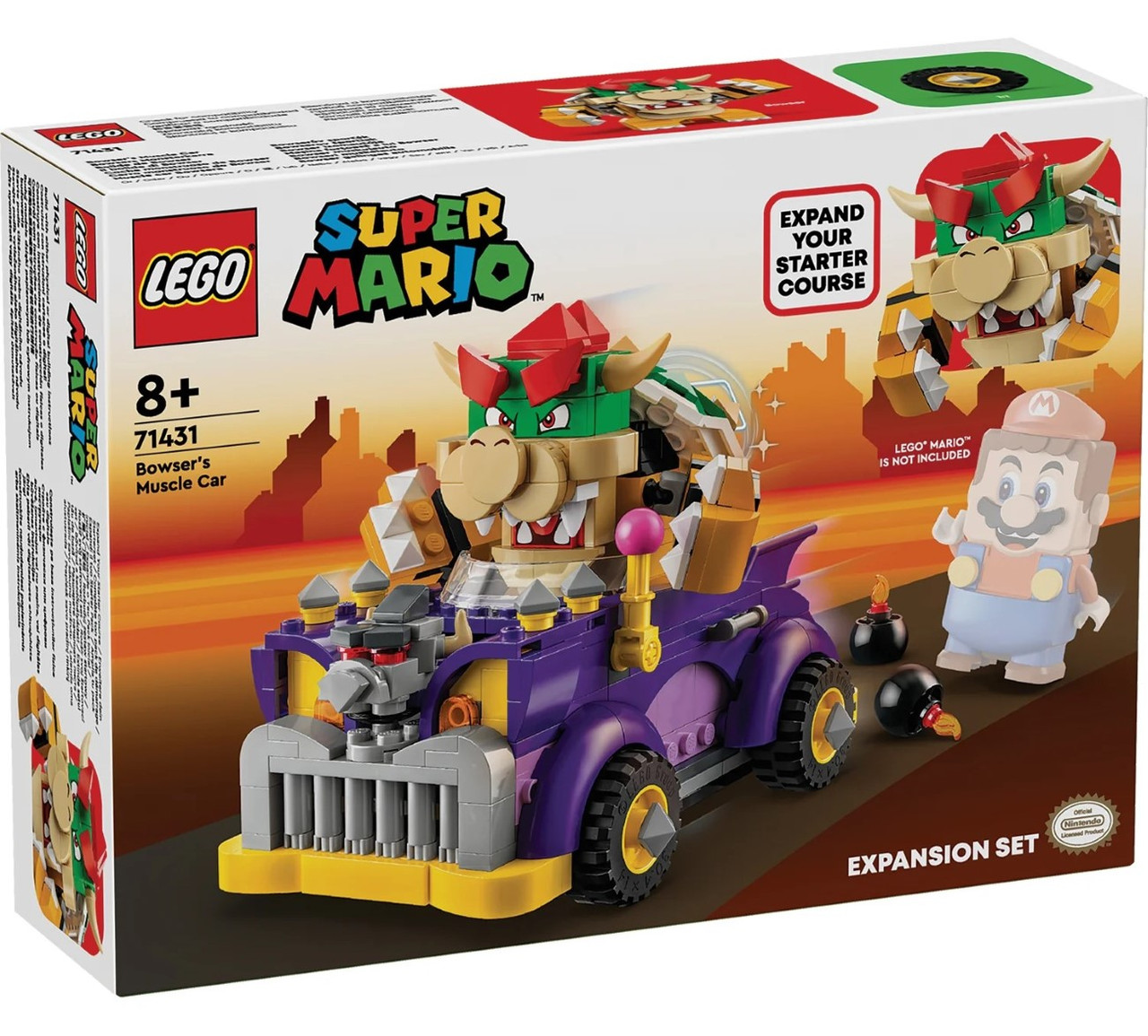 LEGO Конструктор Super Mario Маслкар Bowser. Додатковий набір