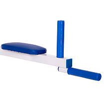 Шведська стінка-стійка з турніком, брусами, лавою для преса і спини SP-Planeta Юнга L-5751 сталь білий Код, фото 5