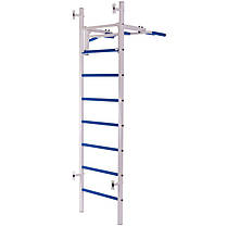 Шведська стінка-стійка з турніком, лавою для преса і спини SP-Planeta Тонус 2 L-6787 сталь білий Код L-6787, фото 3