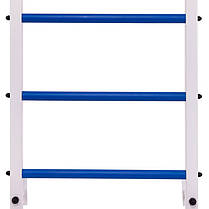 Шведська стінка-стійка з турніком, лавою для преса і спини SP-Planeta Тонус 2 L-6787 сталь білий Код L-6787, фото 5