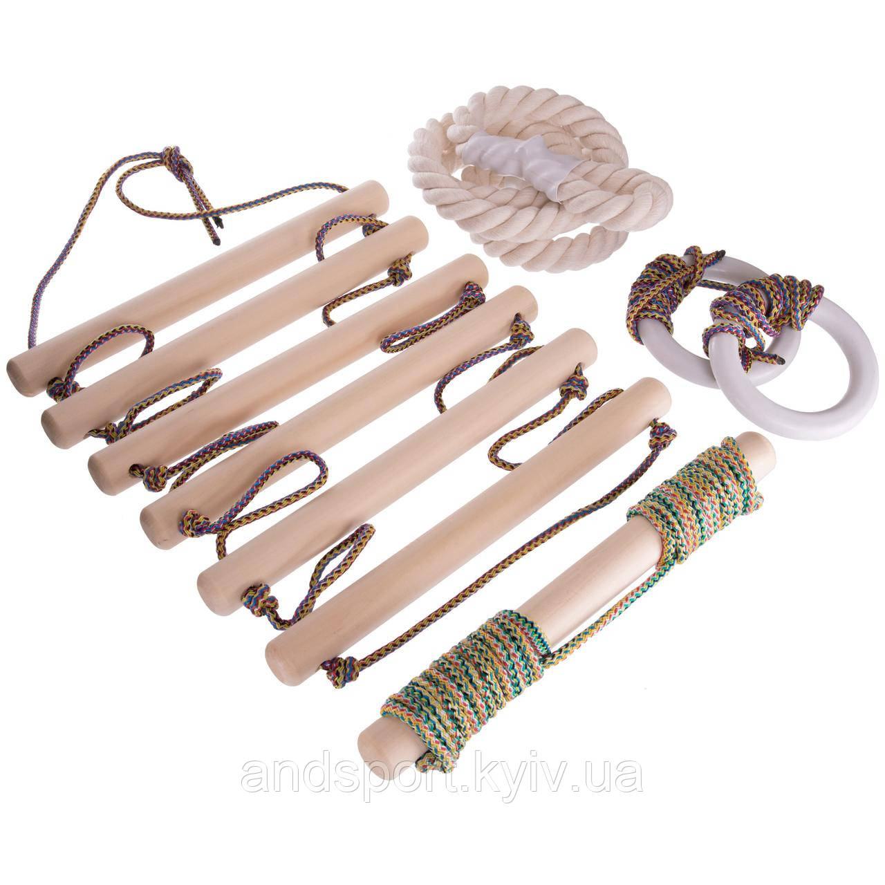 Навісний набір для шведської стінки SP-Planeta L-0504 дерево Код L-0504