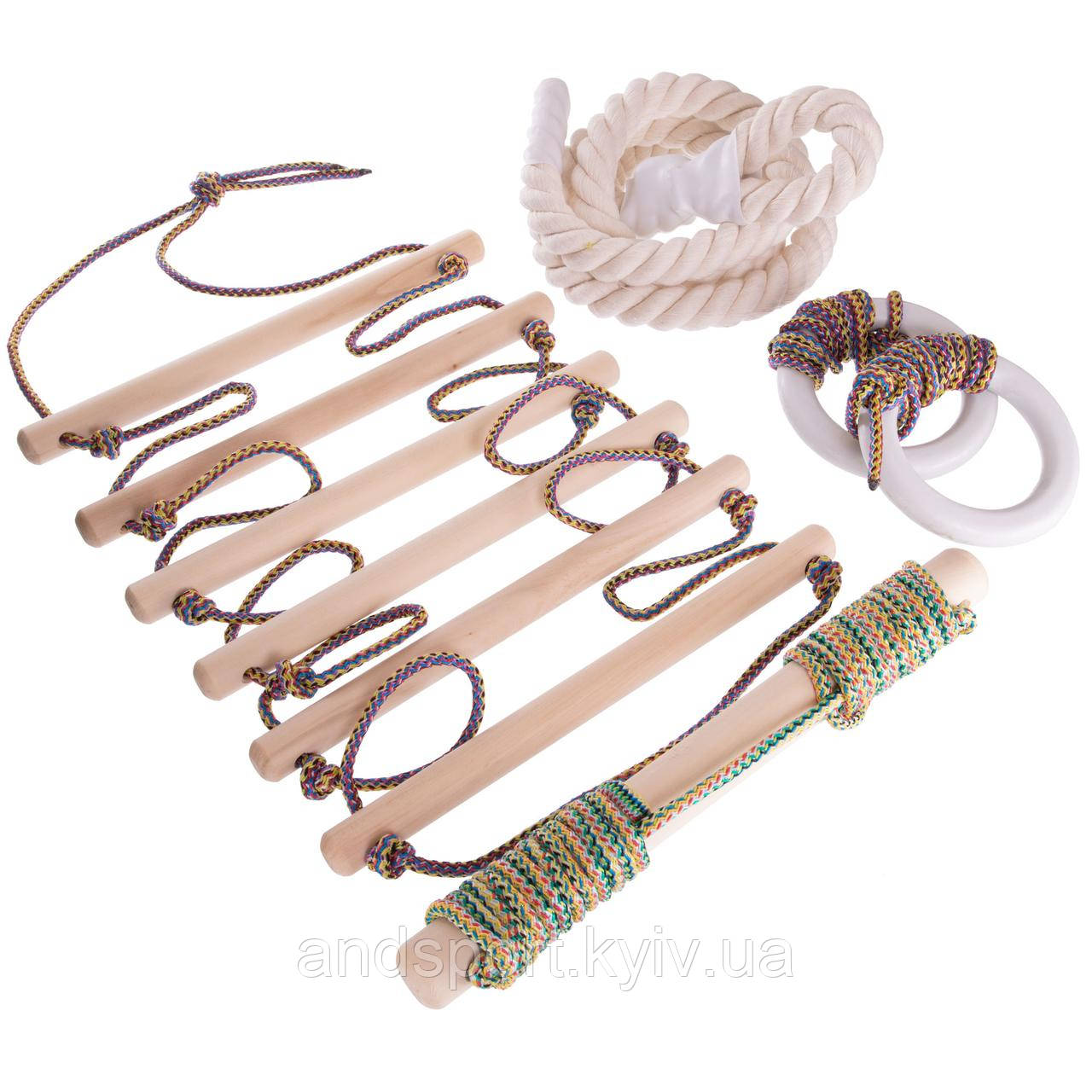 Навісний набір для шведської стінки SP-Planeta L-0505 дерево Код L-0505