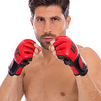 Рукавиці для змішаних єдиноборств MMA UFC Contender UHK-69140 L-XL червоний Код UHK-69140, фото 4